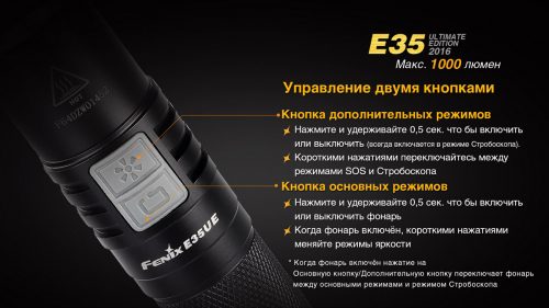 E35 UE 2016 многофункциональный фонарь