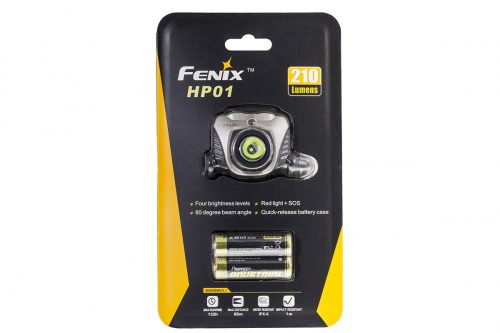 Fenix HP01 210 lm серебристый налобный фонарь