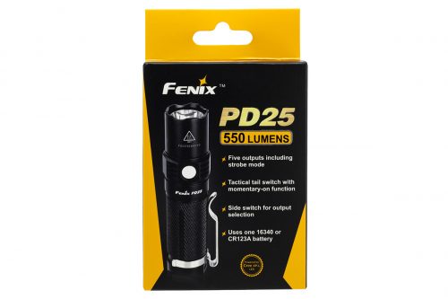 Fenix PD25 550 lm компактный яркий фонарь