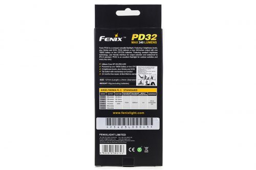 Fenix PD32 315lm компактный яркий фонарь