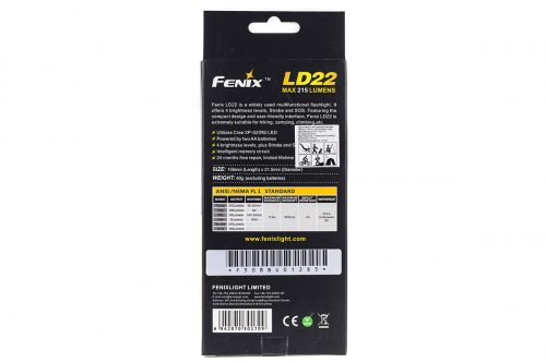 Fenix LD22 фонарь на каждый день