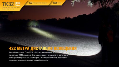 TK32 2016 тактический фонарь