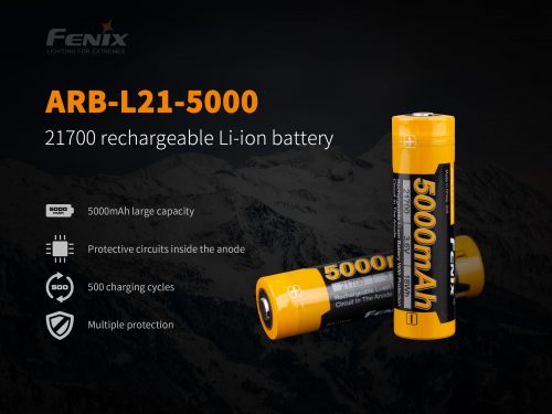 Аккумулятор Fenix ARB-L21-5000 (21700) LI-ION 5000 MAЧ