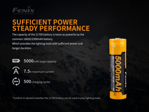 Аккумулятор Fenix ARB-L21-5000 (21700) LI-ION 5000 MAЧ